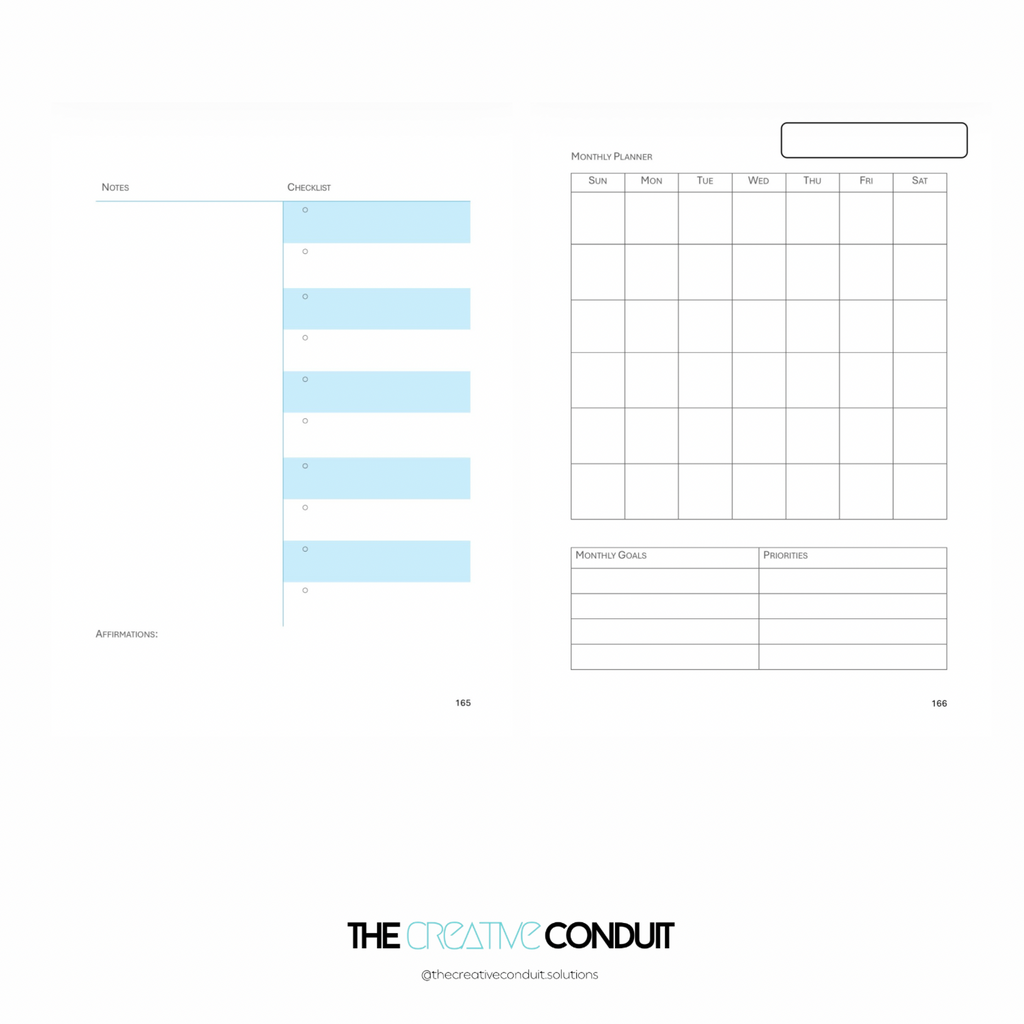 The Creative Conduit Academy & Solutions + 12 month planner